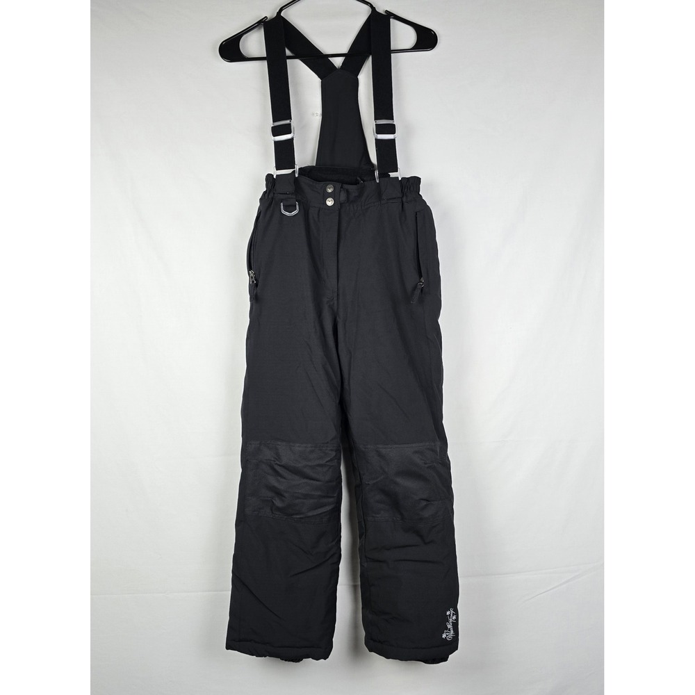 Weatherproof 32 Degrees Girls‎ Black Snow Pants Bibs Insulated Size L 14/16